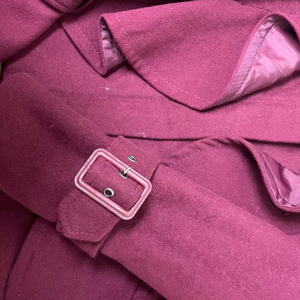 G.I.L.I Maroon Ruffled Coat - Picture 4 of 4